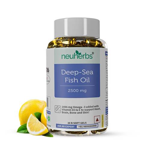 Buy Neuherbs Deep Sea Omega 3 Fish Oil Capsules for Men & women