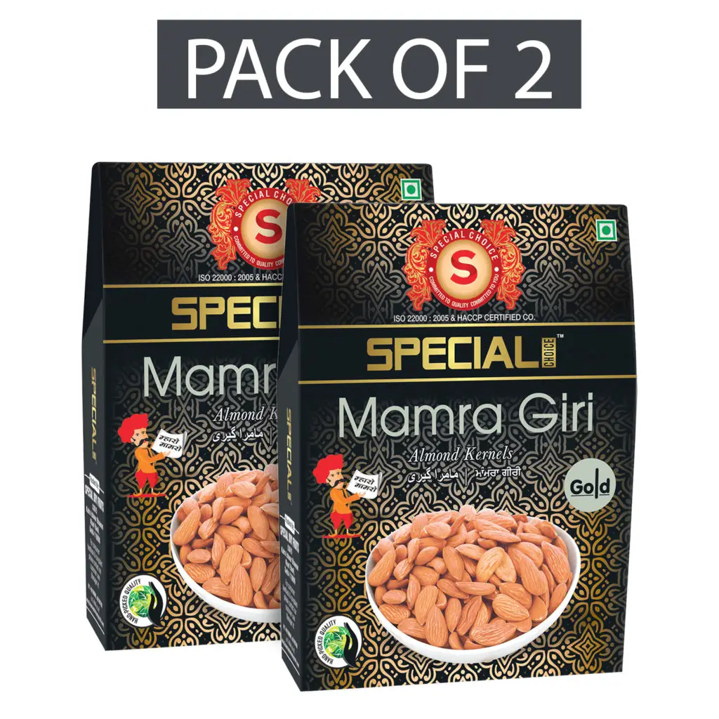 Special Choice Mamra Giri Gold (Almond Kernels) for Regulating Cholesterol Levels - Pack of 2 (500 gm)