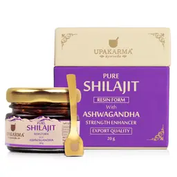 Upakarma - Pure Shilajit/Shilajeet Resin Form - with Ashwagandha - for Power, Stamina, Endurance, Strength and Overall Wellbeing icon