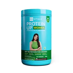 HealthKart -  HK Vitals ProteinUp Women, Vegetarian Protein with Soy, Whey, Vitamin C, Biotin, Garcinia & Green Tea, for Strength & Beauty, No Added Sugar (Chocolate, 500 g) icon