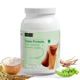 Kapiva Vegan Protein - Chocolate | 24.5g Protein per Scoop | Post-workout Recovery Protein Shake | 100% Plant Based Protein (1kg) icon