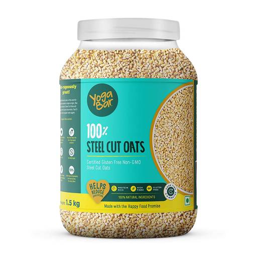 Buy the Best Yogabar Steel Cut Oats 1.5kg Online to Reduce Cholesterol