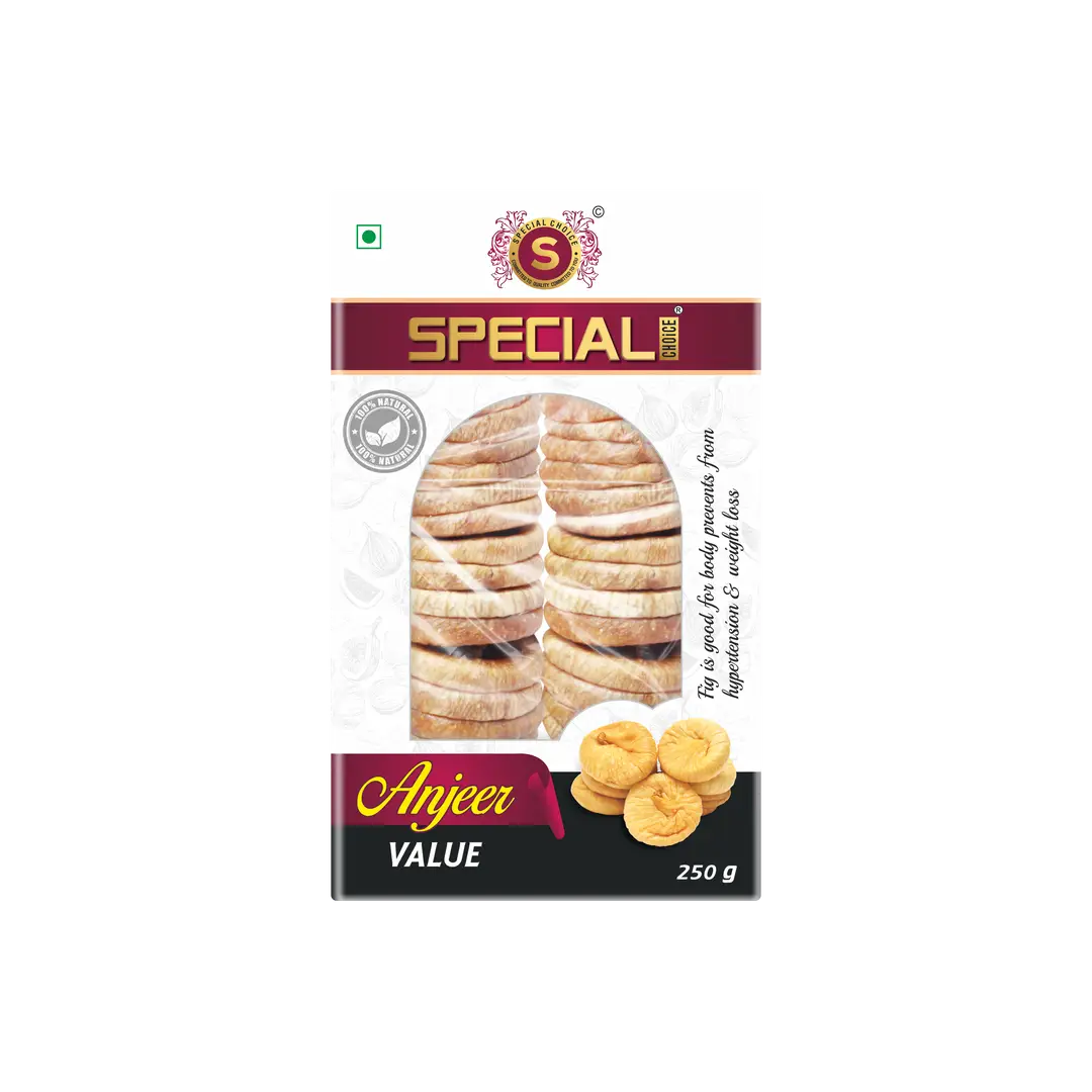 Special Choice Anjeer (Dry Figs) for Healthy Gut - Pack of 4 (1000 gm)