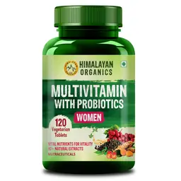 Himalayan Organics - Multivitamin with Probiotics for Women with 60+ Natural Extracts, Vitamins & Minerals icon