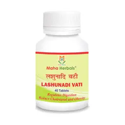 Maha Herbals - Lashunadi Vati - With Talispatra - For Diarrhea, Dyspepsia, and Intestinal disorders icon