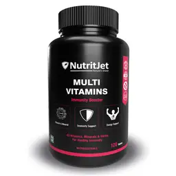 NutritJet -  Multivitamins For Men & Women With 43 Essential Vitamins, Minerals and Herbs Probiotics for Immunity |  120 Tablets  | icon