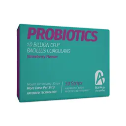BonAyu Probiotics Mouth Dissolving Strips for Healthy Gut & Better Digestion - Strawberry Flavour icon