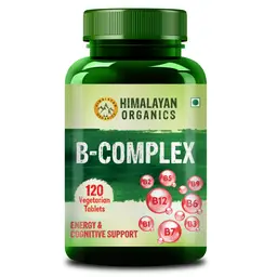 Himalayan Organics B - Complex Supplement to Support Cognitive Health - 120 Veg Tablets icon