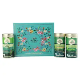 Organic India Exotic Brew - Tulsi green Tea Lemon Ginger, Tulsi Green Tea Classic , Tulsi Original icon