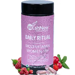 Wishnew Wellness Daily Ritual Women 18+ Multivitamin for PMS, UTI Care, Eye and Cognitive Health icon