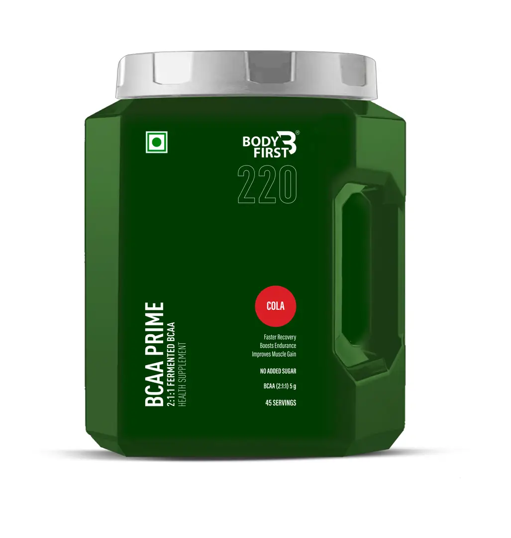 Bodyfirst BCAA PRIME - Fast Recovery, Boosts endurance and improves muscle gain - 45 Serving - 300 gm - Cola