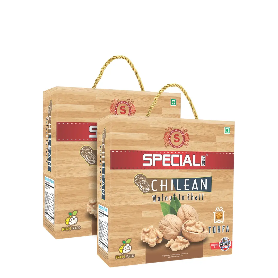 Special Choice Chilean Walnut Inshell Tohfa for Weight Regulation - Pack of 2 (1000 gm)