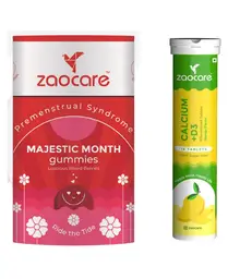 Zaocare Majestic Month (30 Gummies) & Calcium & Vitamin D3 (15 Effervescent Tablets) icon