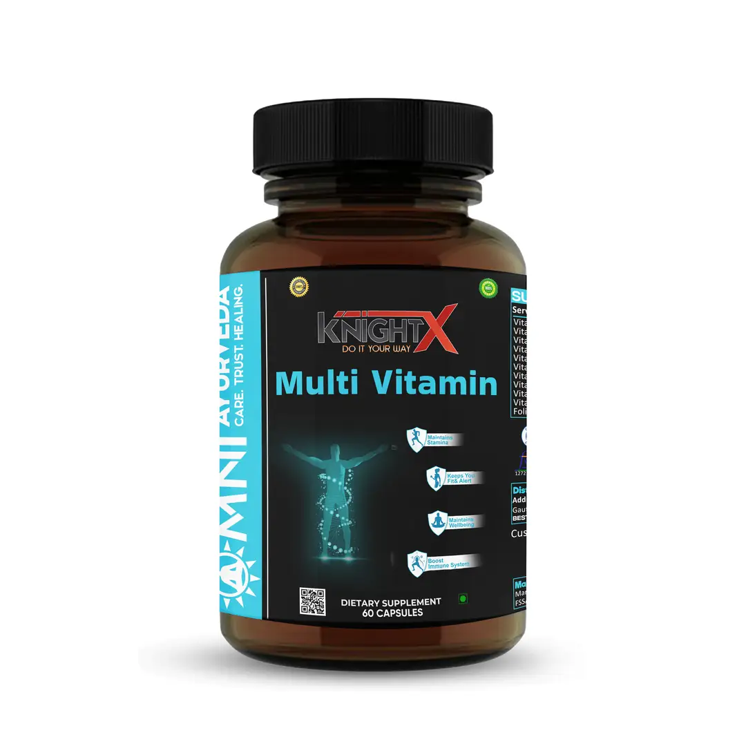 KnightX - Advanced Multivitamin Capsules - With Antioxidants 800mg - Boosts Immunity - 60 Capsules - Pack of 1 (60 Capsules)