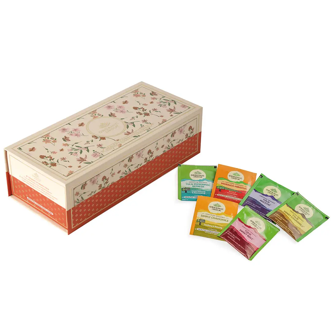 Organic India Caffeine Free Box - Assorted - Assorted (60 sachet)