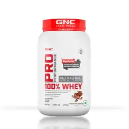GNC Pro Performance 100% Whey Protein Powder Formulated In USA with 24g Protein, 5.5g BCAA for Strength, Endurance, Builds Lean Muscles and Fastens Muscle Recovery