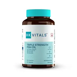 HealthKart -  HK Vitals Triple Strength Fish Oil Supplement for Men and Women, 560 mg EPA & 400 mg DHA, for Healthy Heart, Eyes & Joints, 60 Fish Oil Capsules icon