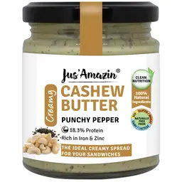 Jus Amazin -  Creamy Cashew Butter – with Punchy Pepper - for Clean Nutrition  icon
