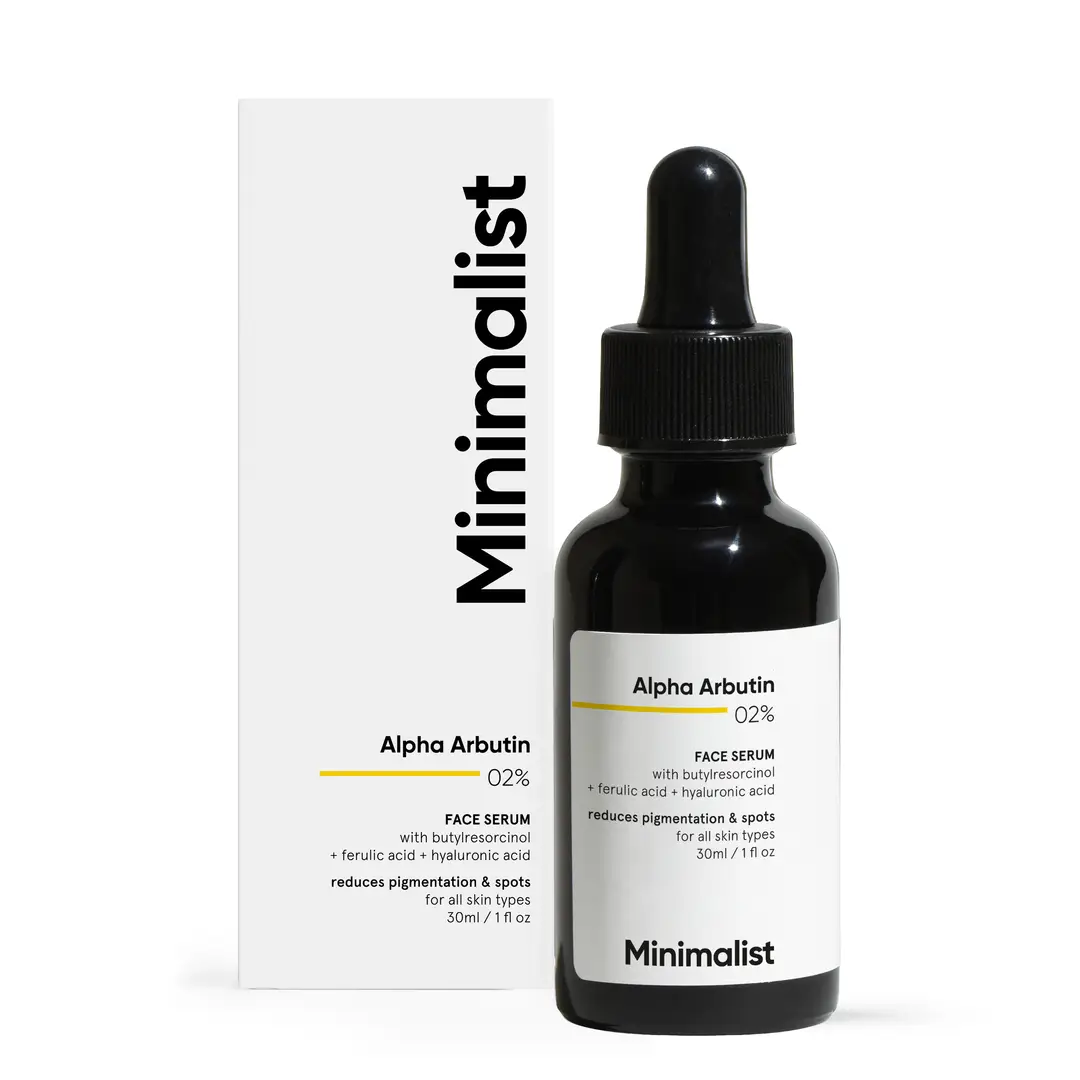 Minimalist Alpha Arbutin 02% Face Serum for Reducing Dark Spots and Blemishes - 30 ml