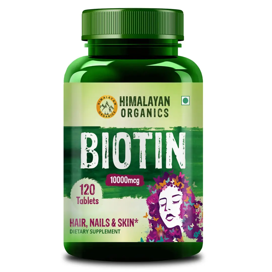 Himalayan Organics Biotin 10000 mcg Tablets