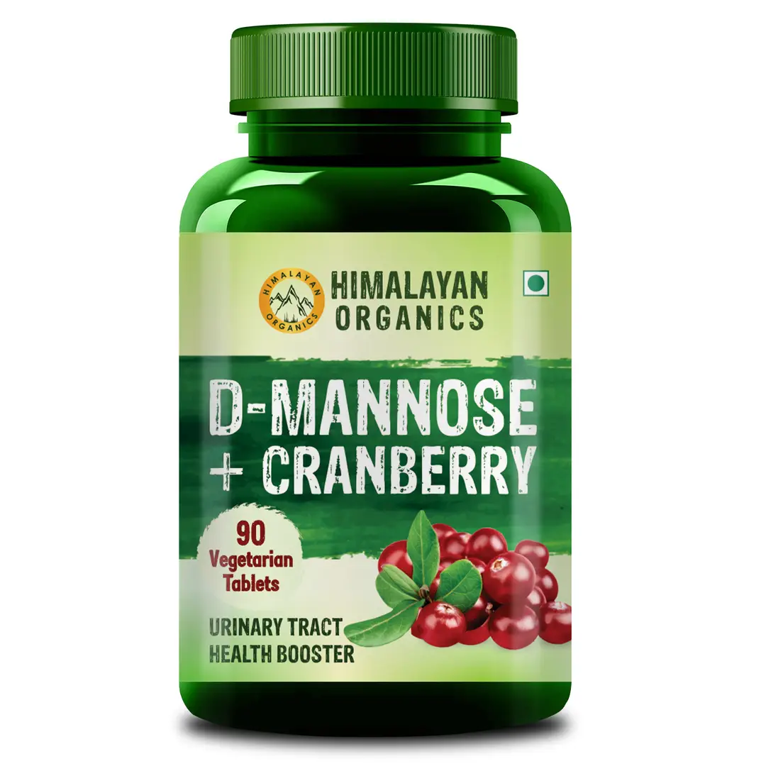 Himalayan Organics D-Mannose + Cranberry for Kidney Health & Urinary Tract Infection