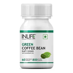 INLIFE - Green Coffee Beans Extract (50% Chlorogenic Acid) Weight Management 800 mg - 60 Veg. Capsules icon