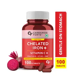 Carbamide Forte Chelated Iron + Vitamin C with B12, Folic Acid and Zinc for Relieving Fatigue And Weakness icon