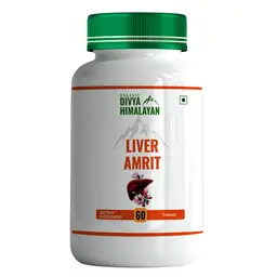 Divya Himalayan Liver Amrit with Bhumi Amla, Kalmegh, Kutki, Punarnava, Chausath Prahari Pippali for Supporting Liver Detoxification And Cleansing icon