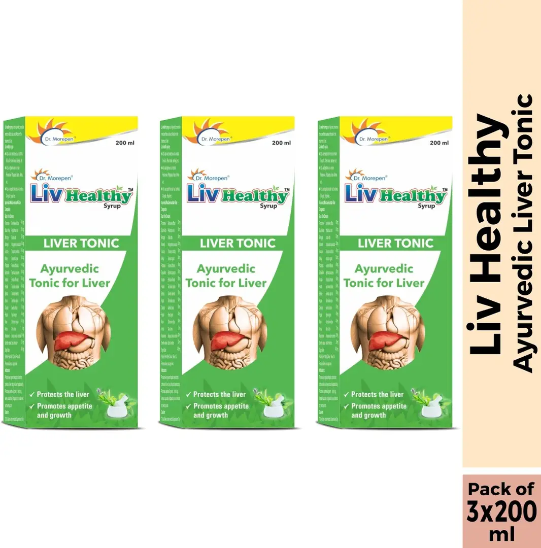 Dr. Morepen Liv Healthy Ayurvedic Tonic for Liver Health - 600 ml