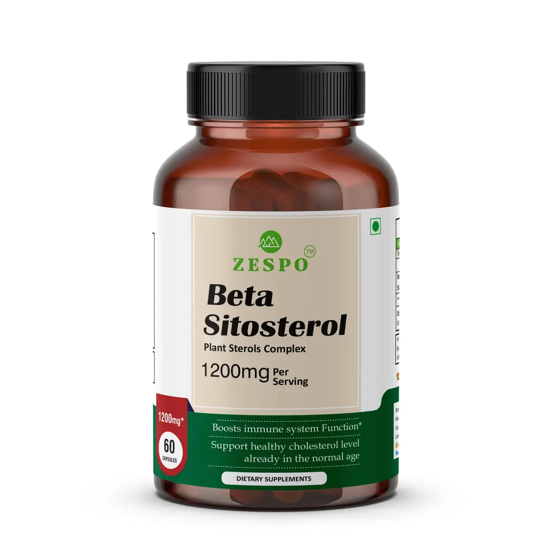 Zespo Beta Sitosterol for Prostate Health and Cholesterol Support - Pack of 1(60 Capsules)