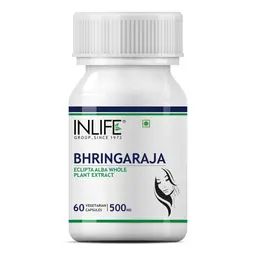 INLIFE - Bhringraj Extract Supplement for Hair, Skin and Nails, 500mg - 60 Vegetarian Capsules icon