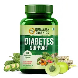 Himalayan Organics Diabetes Support Supplement with Gurmar Extract, Kutki Extract for Controlling Blood Sugar Levels icon