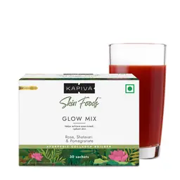Kapiva - Skin Foods Glow Mix - with Rose, Shatavari and Pomegrenate - for achieving even toned radiant skin - Rose Flavour icon