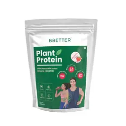 BBETTER Plant Protein with Patented Korean Ginseng |100% Vegan Protein Powder - Strawberry Flavour icon