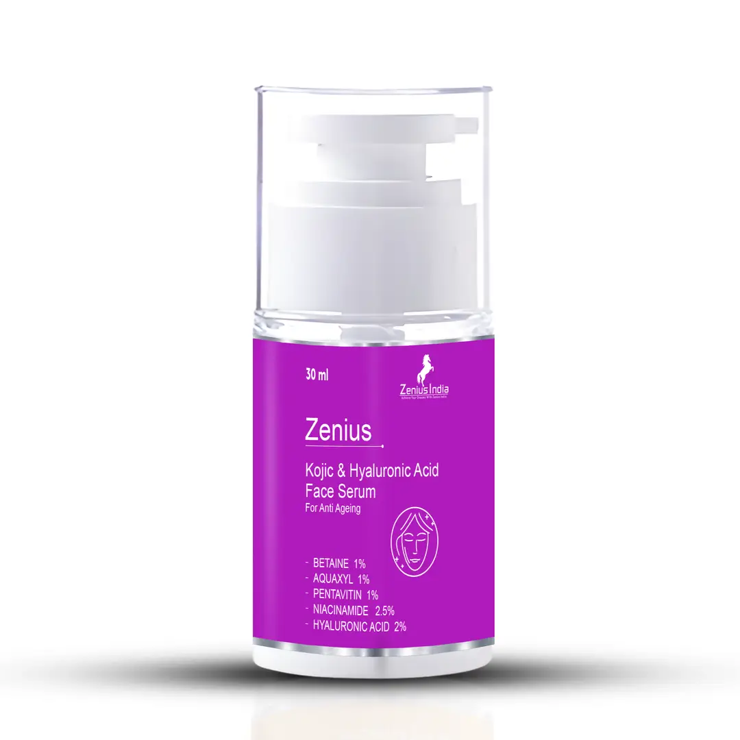 Zenius Kojic Acid Face Serum with Propanediol, Glycerin for Pigmentation and Dark Spot Removal - 30 ml