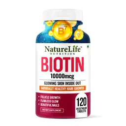 Nature Life Nutrition Biotin 10,000mcg for Healthy Hair, Skin & Nails icon