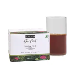 Kapiva Skin Foods Glow Mix - With Rose, Shatavari & Pomegrenate for Dark Circles, Natural Skin Glow, Collagen Support & Pigmentation - Rose Flavour (30 Sachets) icon
