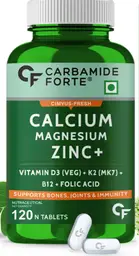 Carbamide Forte - Calcium 1200mg with Magnesium, Zinc, Vitamin D,K2 & B12 | Calcium for Women & Men icon