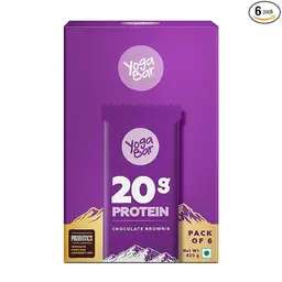 Yogabar No added sugar Chocolate Brownie Protein Bars | Pack of 6 icon
