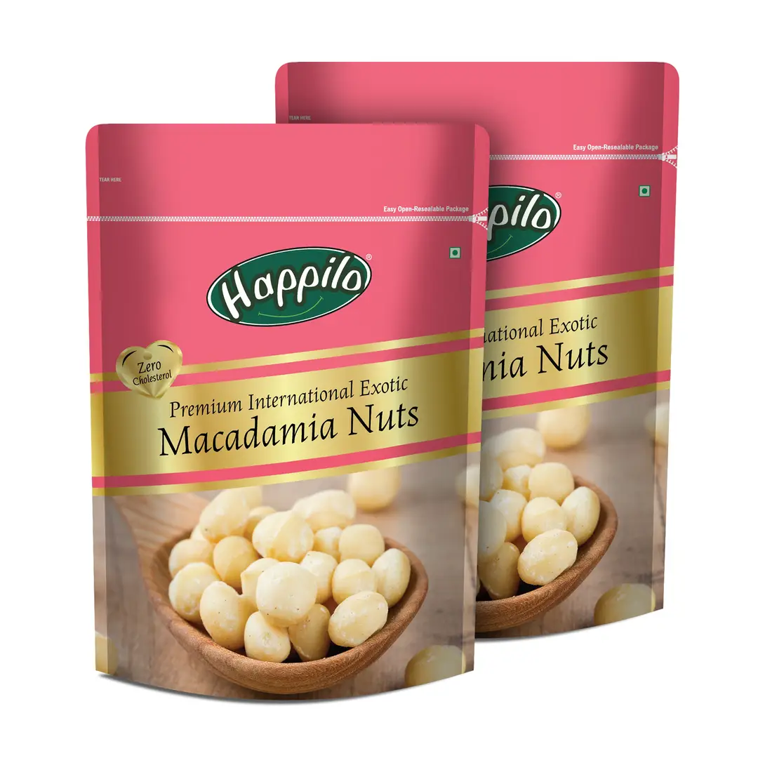 Happilo Premium International Exotic Macadamia Nuts - Pack of 2 (300 gm)