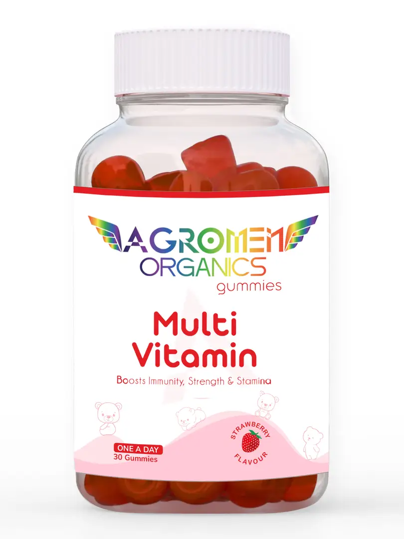 Agromen Organics - Multivitamin - with Vitamins and Minerals - for Boosting Immunity - Pack of 1 (30 Gummies)
