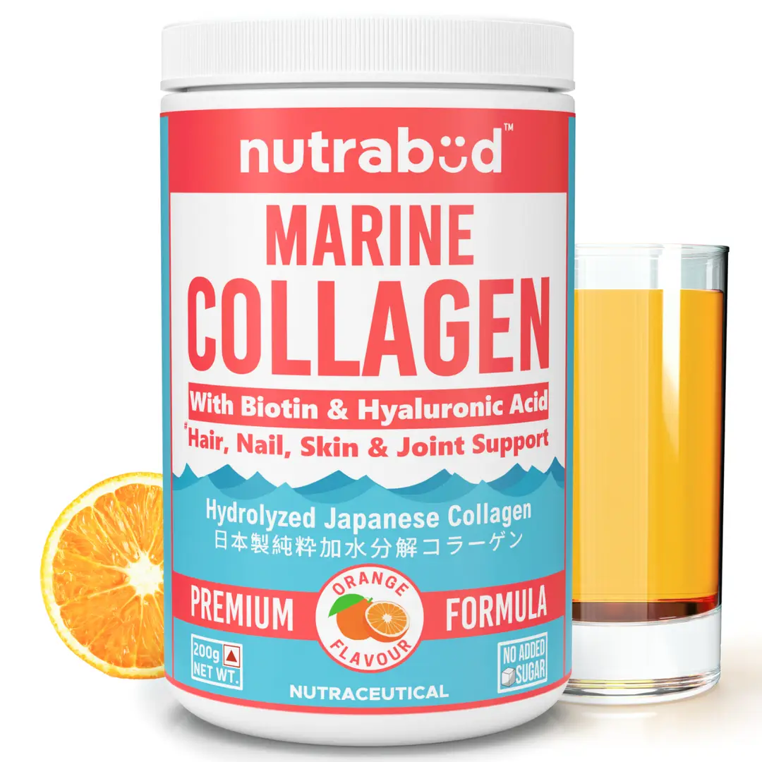 Nutrabud Japanese Marine Collagen for Healthy Radiant Skin - 200 gm