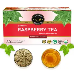TEACURRY Raspberry Leaf Tea (1 Month Pack | 30 Tea Bags) - Helps with Period health, Fertility, Labour & Child birth icon