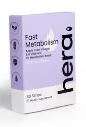 Hera Fast Metabolism - Metabolism and Weight Management- Apple Cider Vinegar and B Vitamins - 30 Strips|Mixed Berry Flavour icon