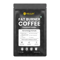 Healeo Fat Burner Coffee with MCT, L Carnitine, Garcinia Cambogia, Green Coffee Bean for Weight Loss