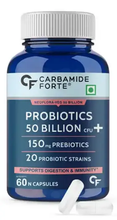 Carbamide Forte: Gas Relief, Probiotics Supplement 50 Billion for Women & Men