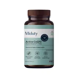 Miduty Active CoQ10 with PQQ – 100mg Kaneka Ubiquinol™️ for Heart, Energy & Brain Support