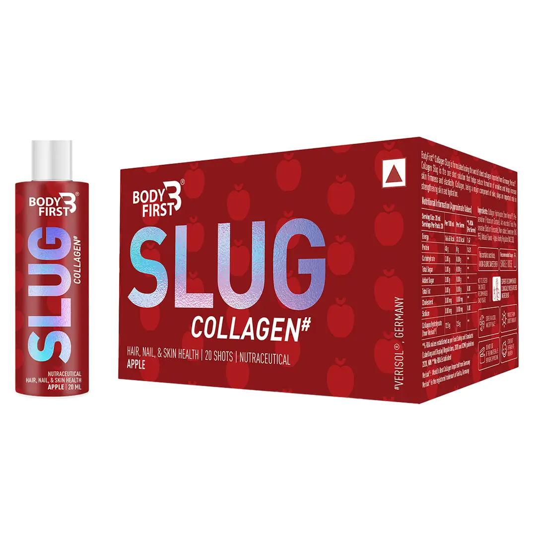 Bodyfirst Collagen Slug - Hair, Nail, & Skin Health - Apple (20 Shots)