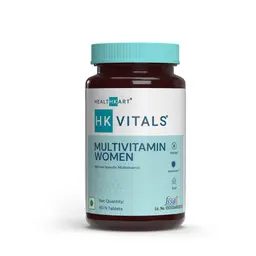 HealthKart - HK Vitals Multivitamin for Women, With Zinc, Vitamin C, Vitamin D, Multiminerals & Ginseng Extract, Boosts Energy, Stamina & Skin Health, 90 Multivitamin Tablets icon