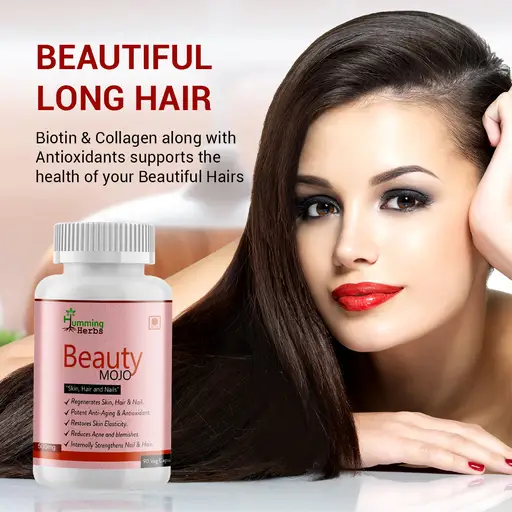 Buy Humming Herbs Beauty Mojo - Biotin & Marine Collagen For Skin, Long Hair,  And Healthy Nails (90 Capsules) Pack of 1 (90 Capsules) Online in India